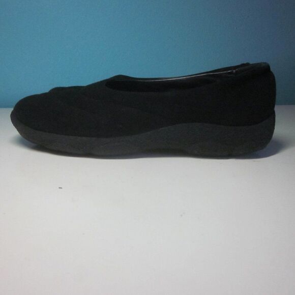 Zante Womens Size 7.5 / 38 EU Flats Black Suede Made in Italy Non-Slip Sole - Picture 6 of 11
